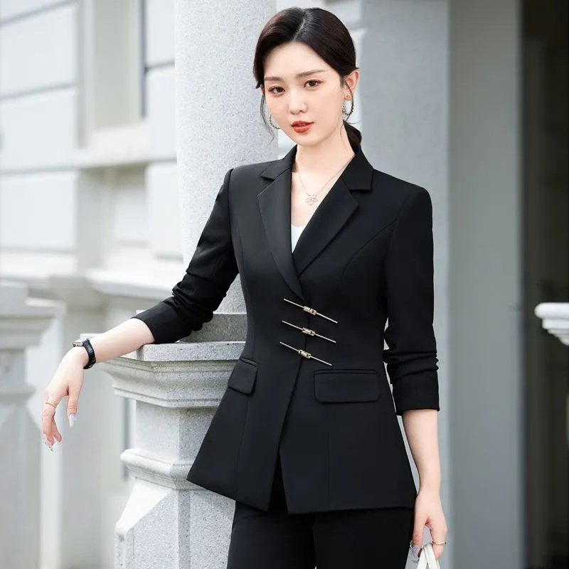 화이트 레드 블랙 블레이저 재킷 및 바지 세트 바지,  - Women Formal Wear Black 리뷰 및 가격