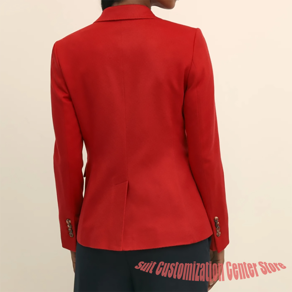 여성용 네이비 울 의류 싱글 브레스티드 투피스 (재킷+ - Women Formal Wear Winter 리뷰 및 가격