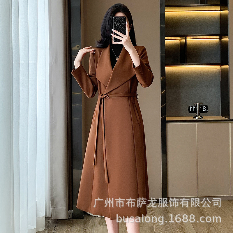2025년 신상 가을 겨울 여성 트렌치코트, 유럽 스타 - Women Formal Wear Winter 리뷰 및 가격