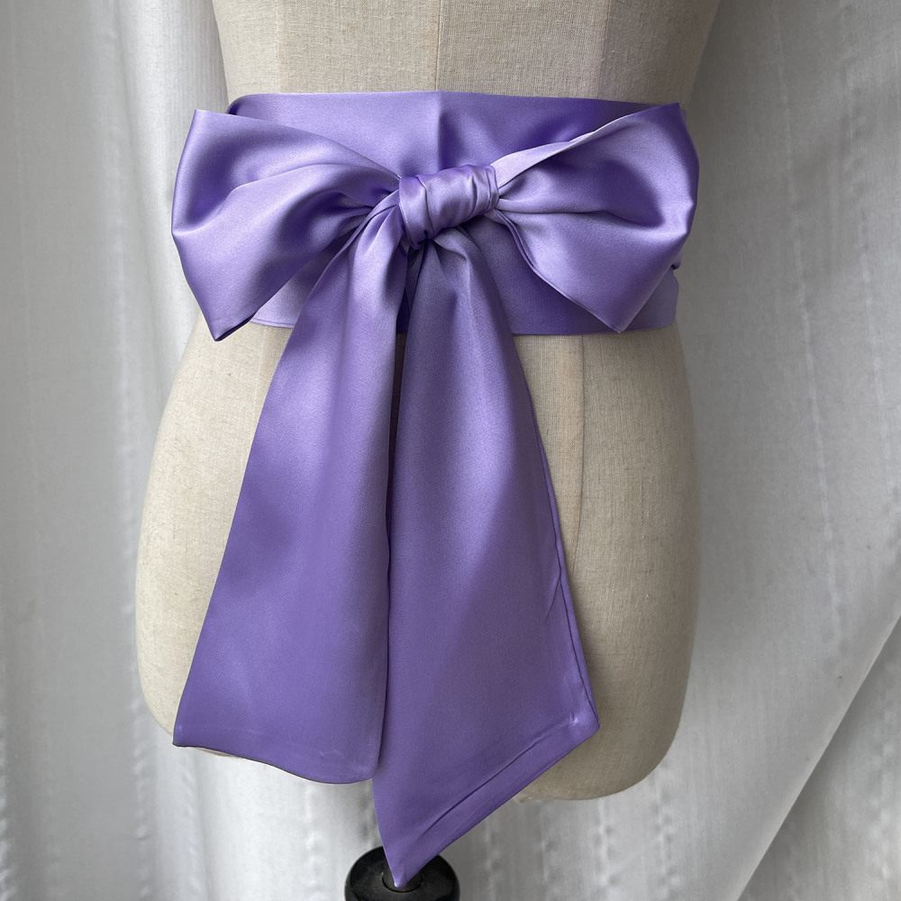 넓은 리본 허리띠 여성용 조절 가능한 타이업 벨트 패브 - Women Formal Wear Belt 리뷰 및 가격