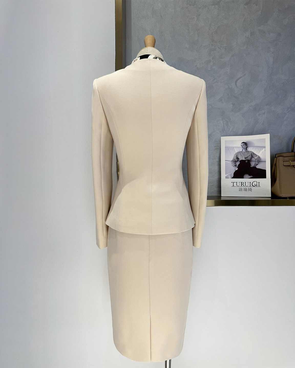 우아한 페플럼 여성 정장 세트, 노치드 라펠 블레이저와 - Women Formal Wear For Conference 리뷰 및 가격
