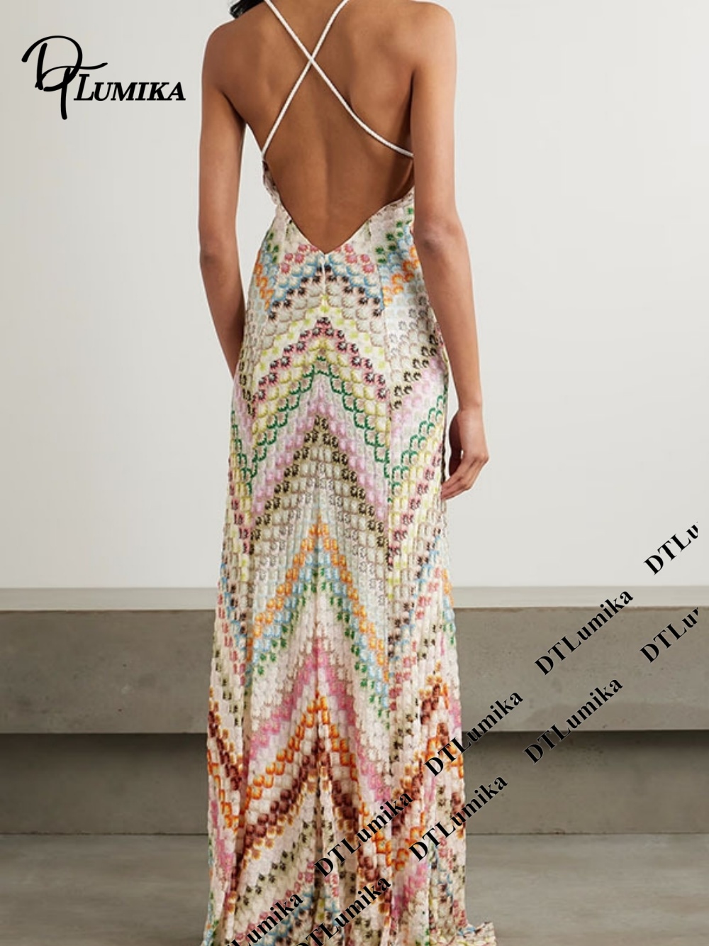 DT루미카 보헤미안 프린트 맥시 드레스, 스파게티 스트 - Women'S Formal Resort Wear 리뷰 및 가격