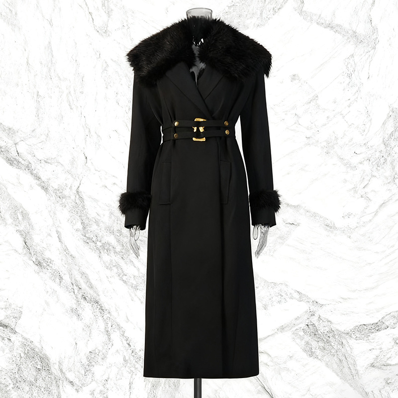 모피 여성 코트 윈드브레이커 벨트형 따뜻한 겨울 긴 소 - Women Formal Wear Belt 리뷰 및 가격